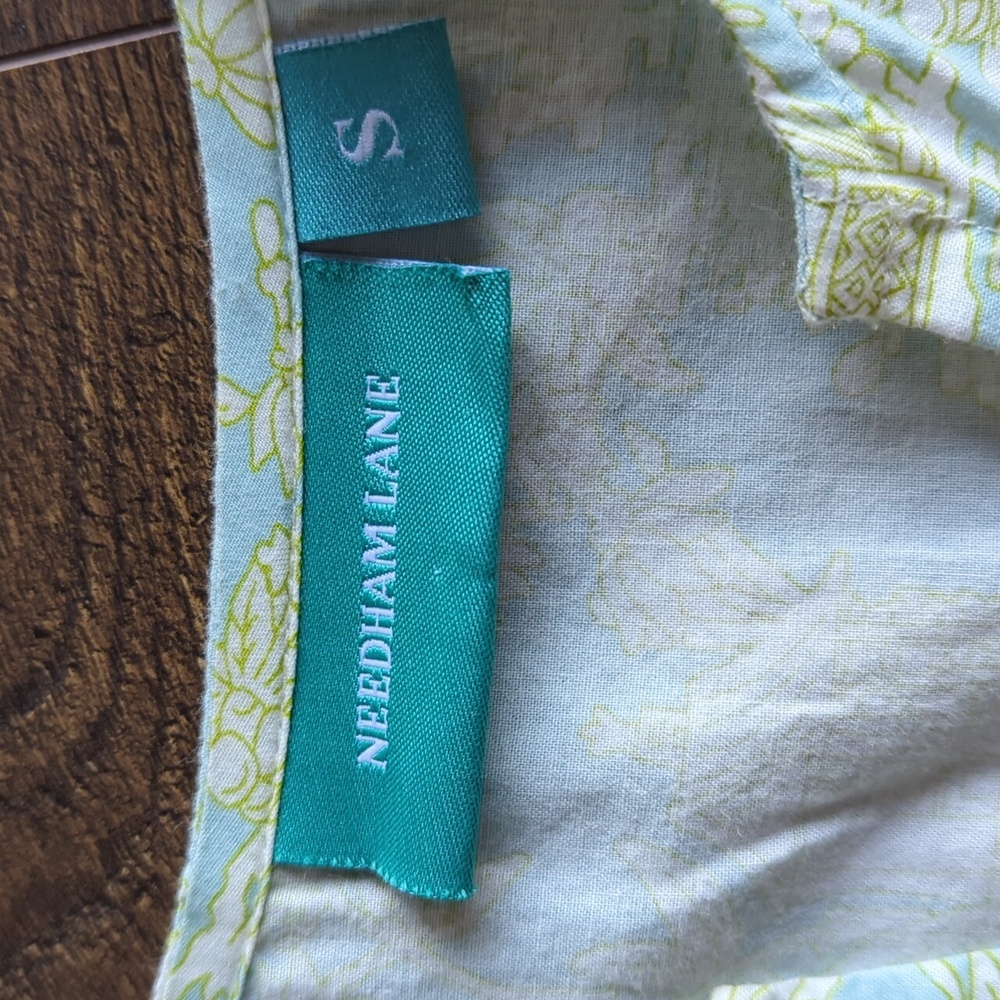Needham Lane Sydney Cotton Poplin V-neck Tunic - Picture 7 of 17